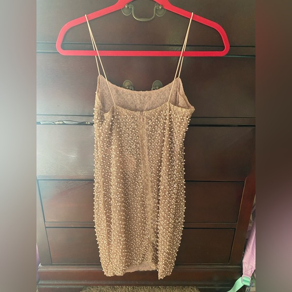 Blush Pearl and Sequin Dress - Picture 3 of 8